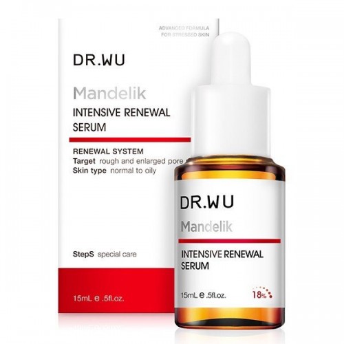 DR.WU 杏仁酸亮白煥膚精華18% 15ML 終結黑白頭、粉刺、暗粒、收毛孔去角質